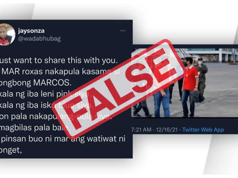 Ex-lawmaker mistaken for Mar Roxas in photo with Ferdinand Marcos, Jr.