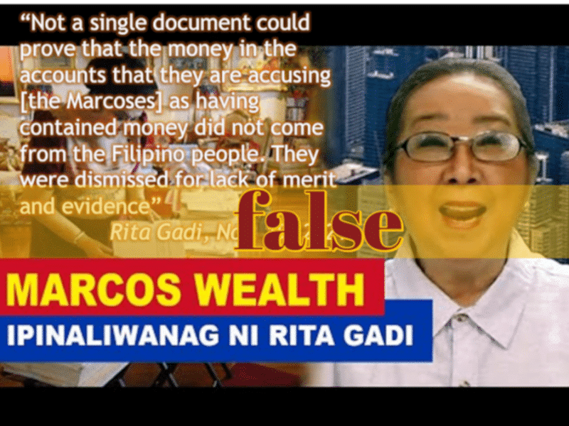 Ex-journalist claims ill-gotten wealth raps against Marcoses were all dismissed despite various local and international court decisions