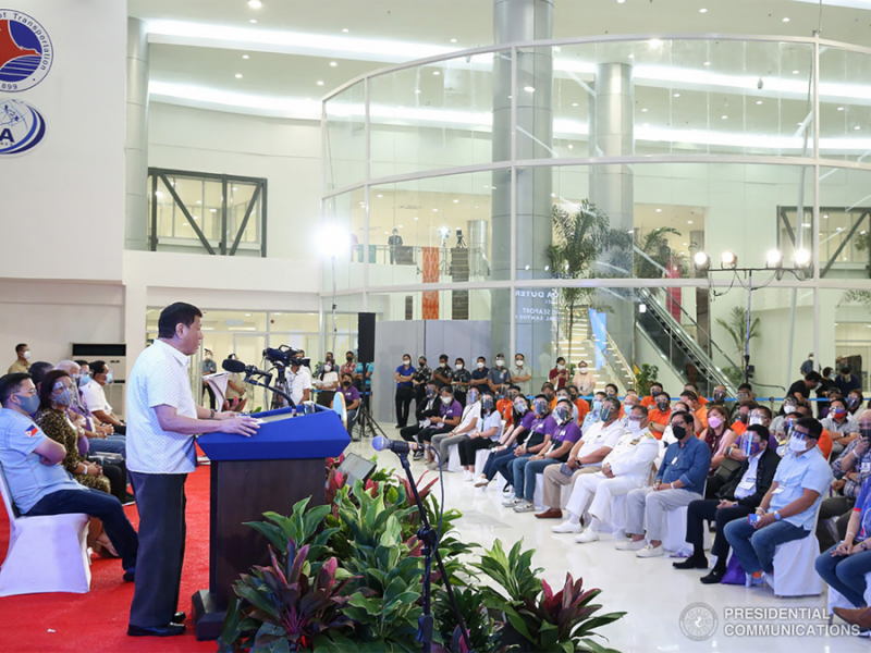 Duterte falsely claims that GenSan air and sea port facelife is part of Build Build Build program