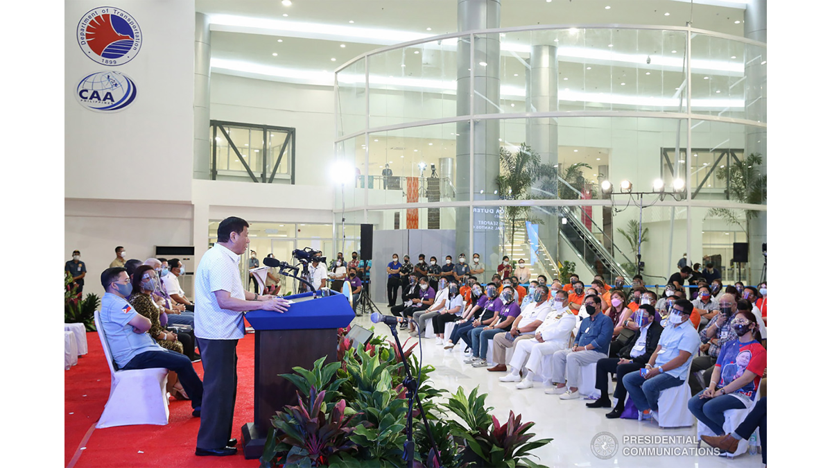 Duterte falsely claims that GenSan air and sea port facelife is part of Build Build Build program