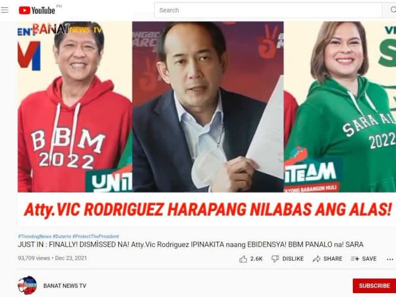 Fact check: Video claims Marcos already 'won' with presentation of BIR certificate