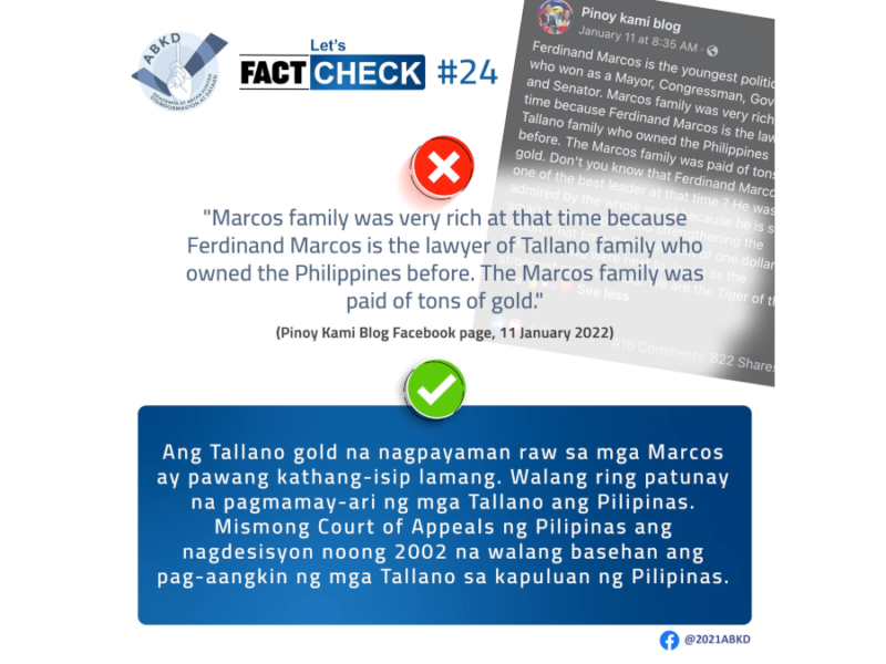 Hindi totoong pagmamay-ari ng Tallano clan ang Pilipinas