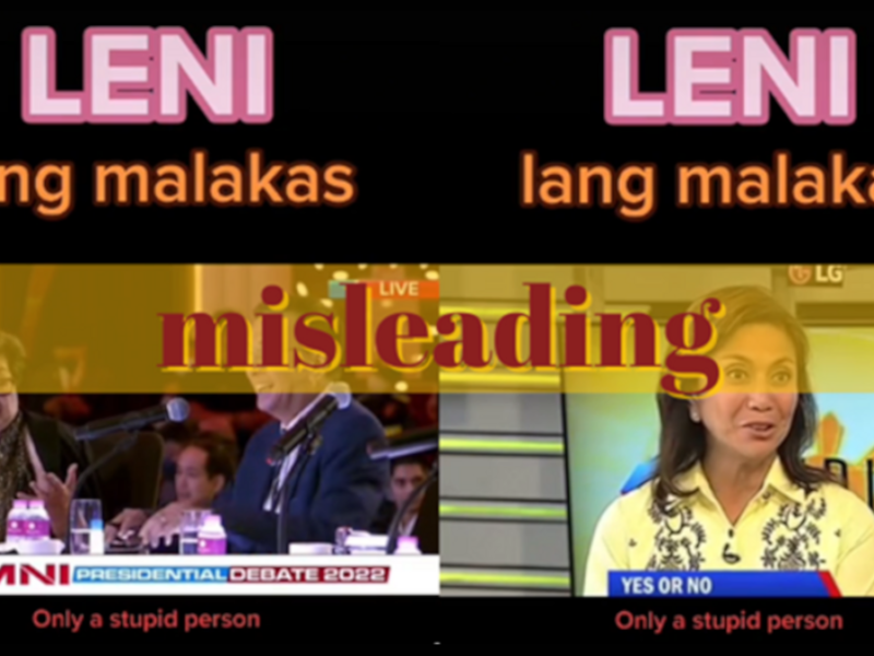 Video misleads by saying that VP Robredo violated election laws by accepting campaign funds