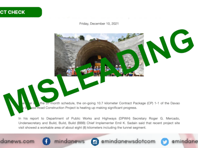 Davao bypass project was initiated during Aquino govt and not Duterte's