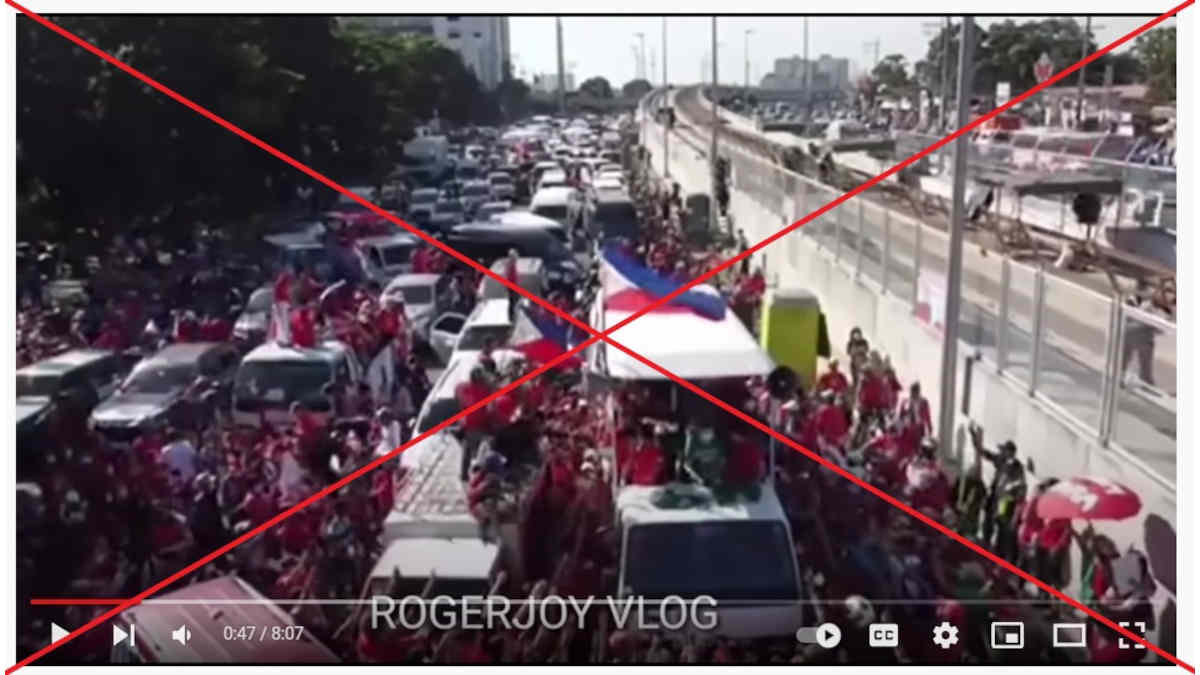 Clips of old Marcos Jr rallies shared in misleading posts about 'supporters storming TV network'