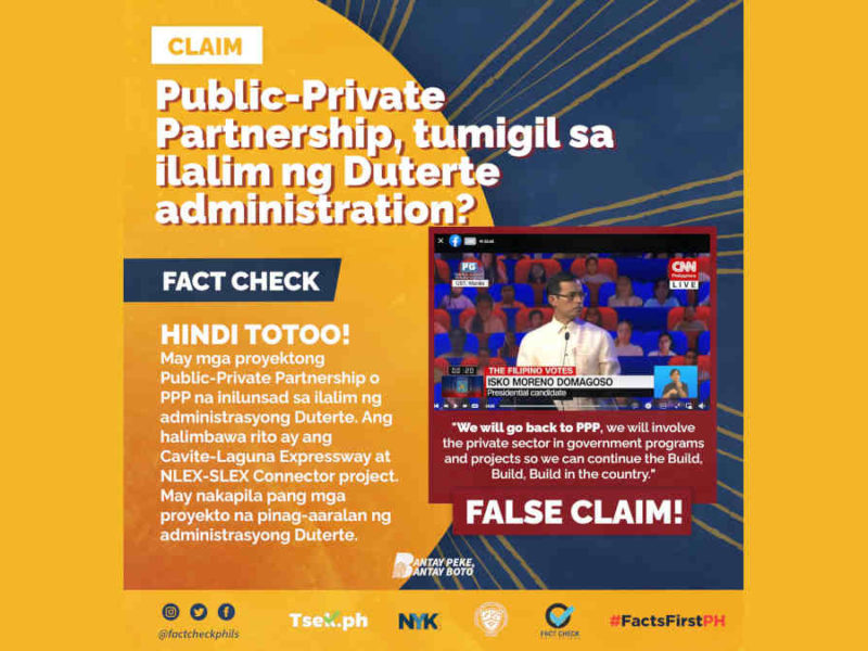 Public-Private Partnership, tumigil sa ilalim ng Duterte administration?