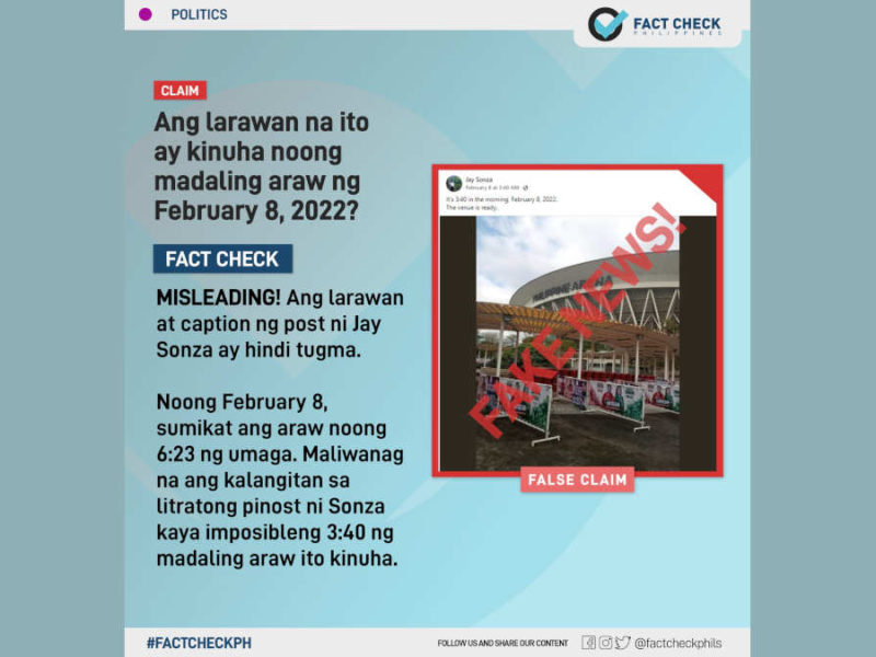 Ang larawang ito ay kinuha noong madaling araw ng February 8, 2022?
