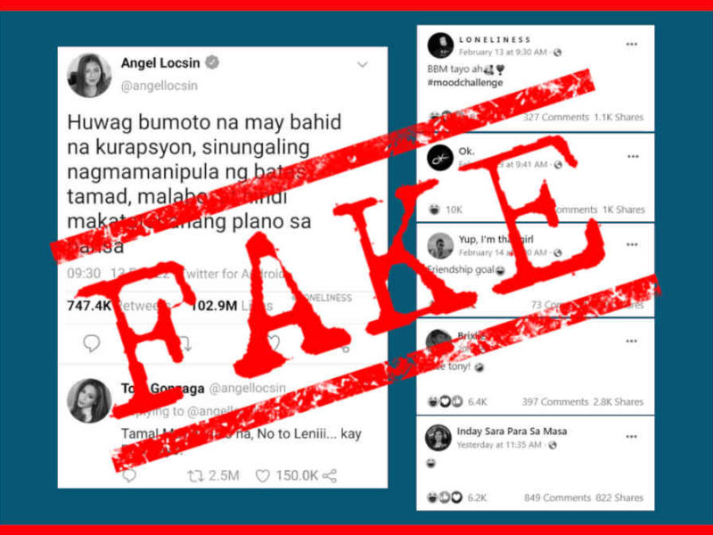 FB groups, pages post FAKE ‘Angel Locsin, Toni Gonzaga’ Twitter exchange