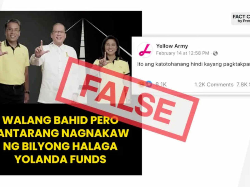 Aquino, Roxas, Robredo not charged for corruption related to the Yolanda funds