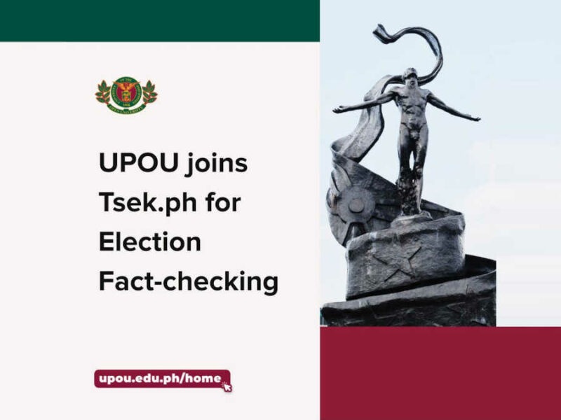 UPOU joins Tsek.ph for Election Fact-checking