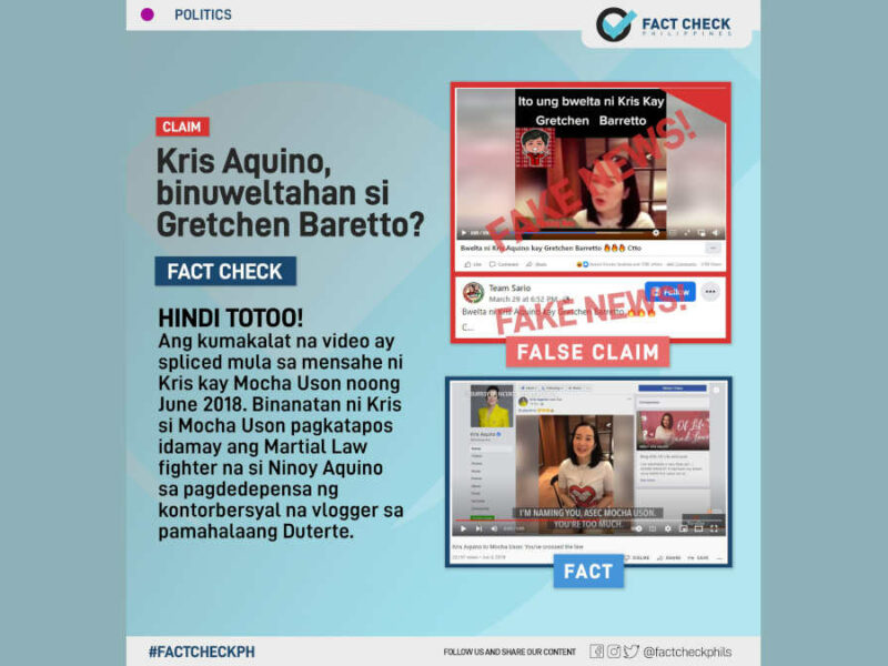 Kris Aquino, binuweltahan si Gretchen Barretto?