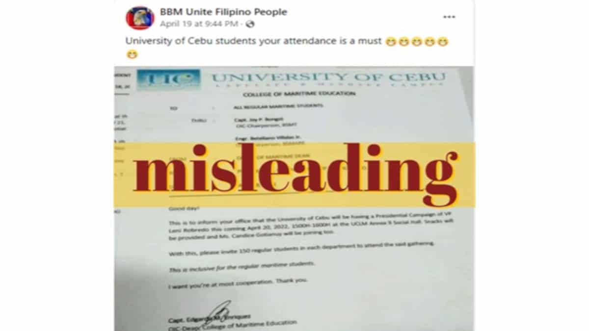 factrakers-cebu-university-didn-t-require-students-to-attend-robredo-event