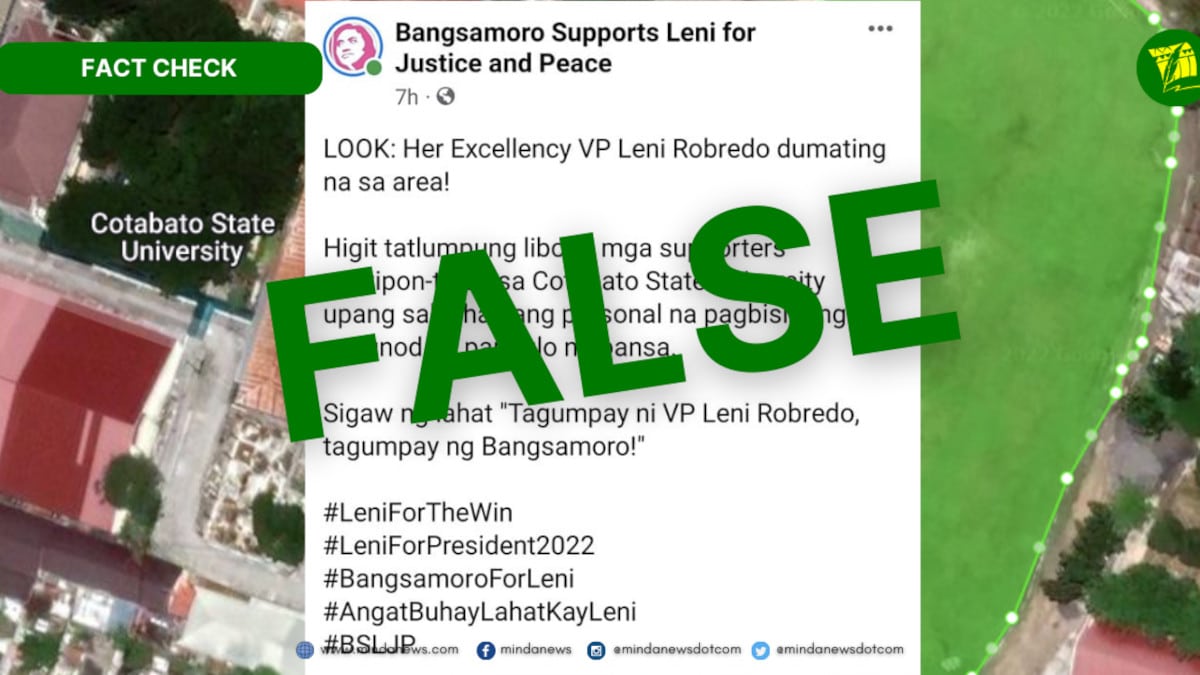Robredo Rally Robredo rally in Cotabato City not that huge as supporters claim
