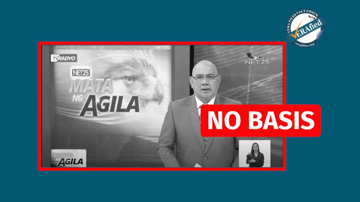Eagle News, NET25 report baseless claim that CPP founder Joma Sison advises Robredo presidential bid