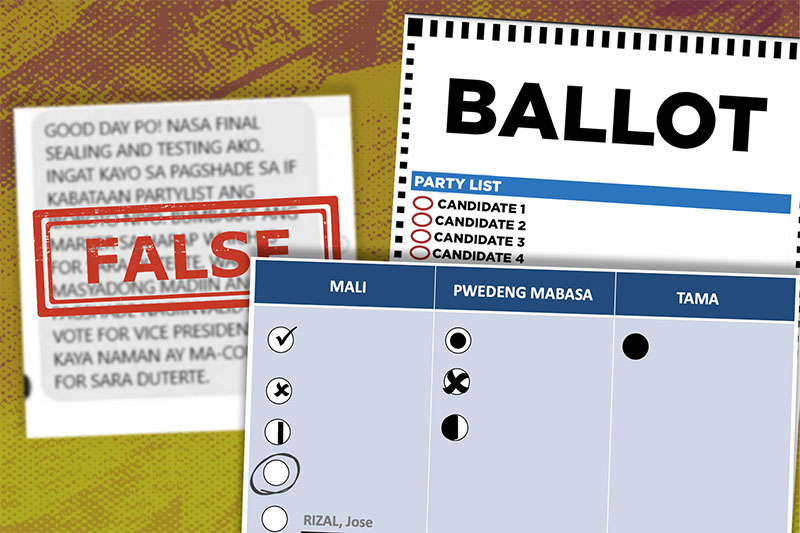 False: Messages claiming markers can blot, affect ballot ovals of other candidates