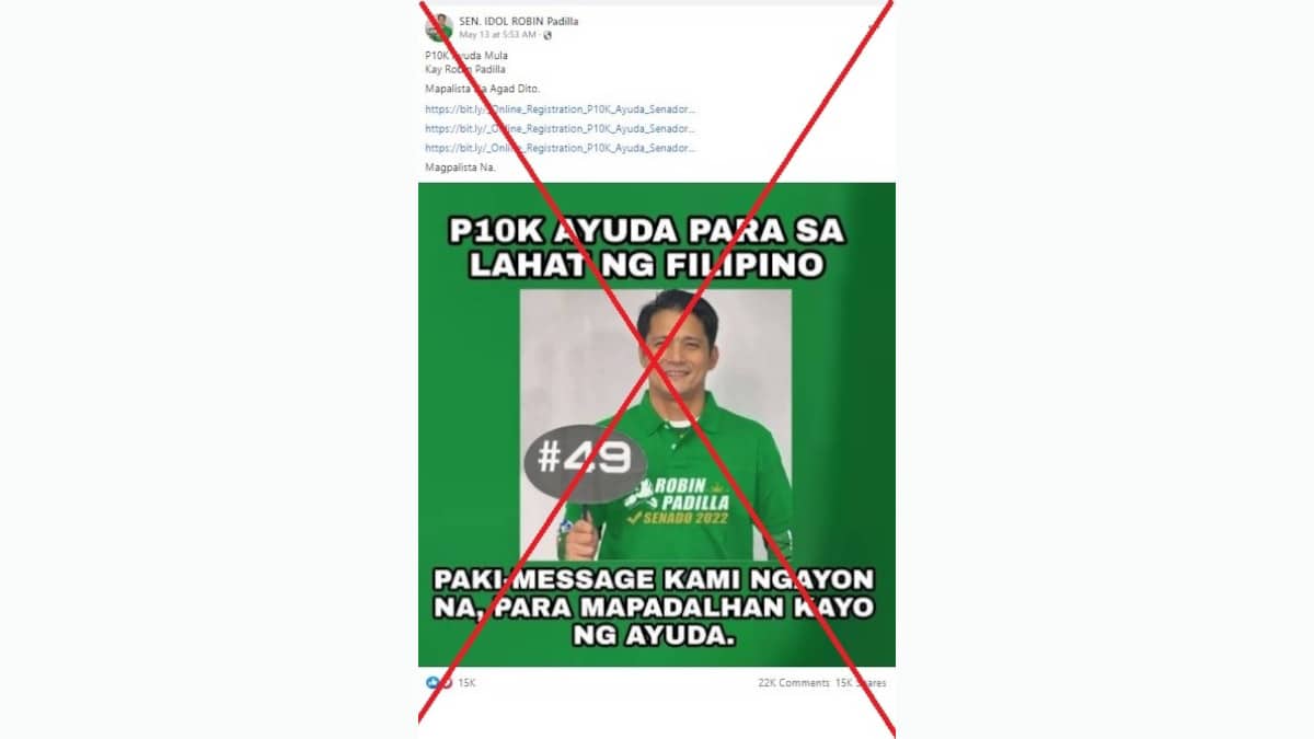 afp-top-senate-pick-warns-against-fake-account-pledging-cash-handouts