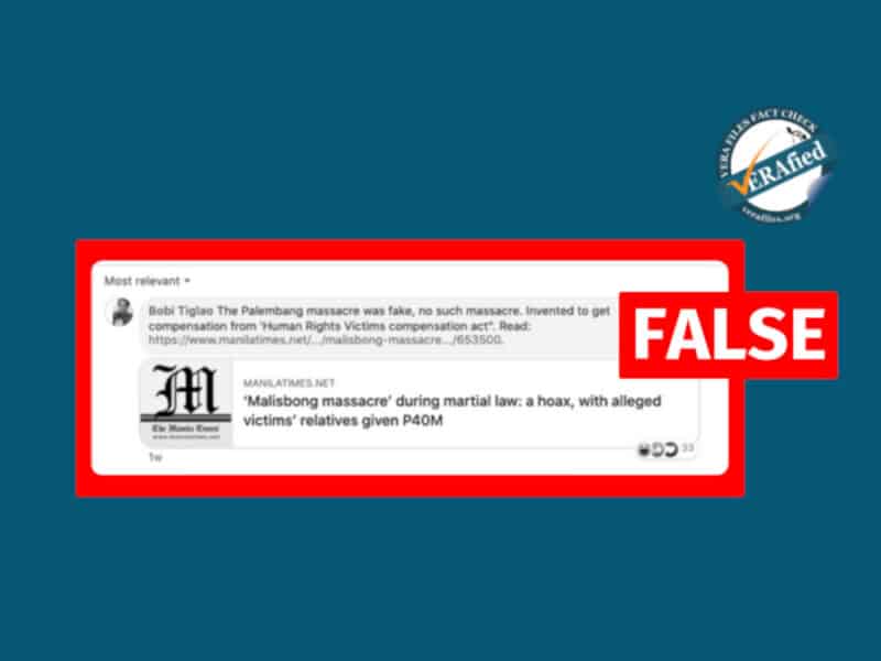 Columnist Tiglao falsely claims Palimbang massacre is ‘fake’