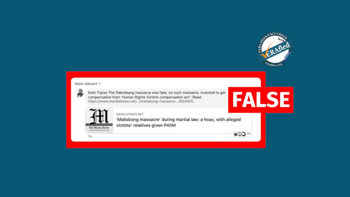 Columnist Tiglao falsely claims Palimbang massacre is ‘fake’