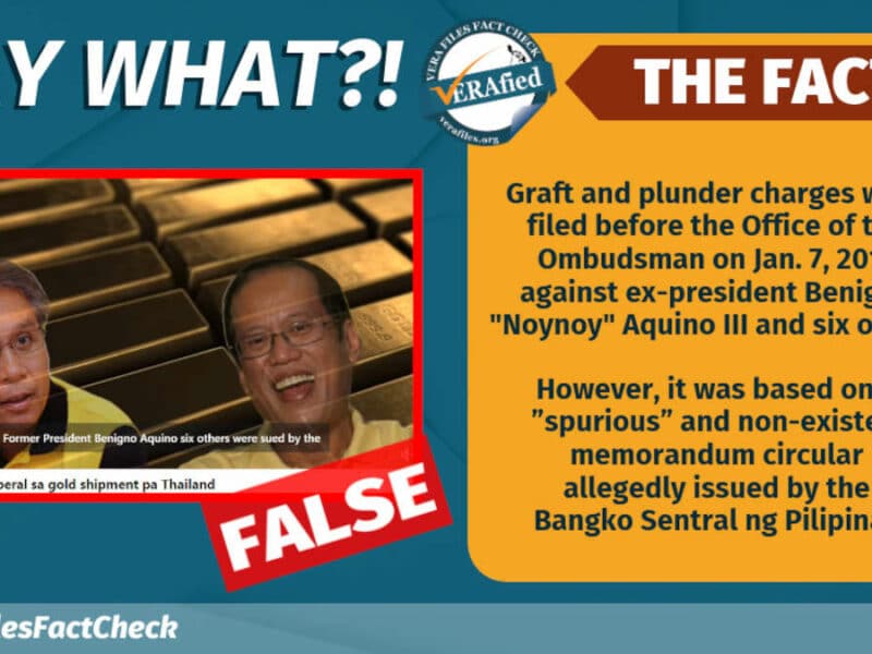 Video repeats FALSE case vs. Aquino, allies on Thai gold shipment