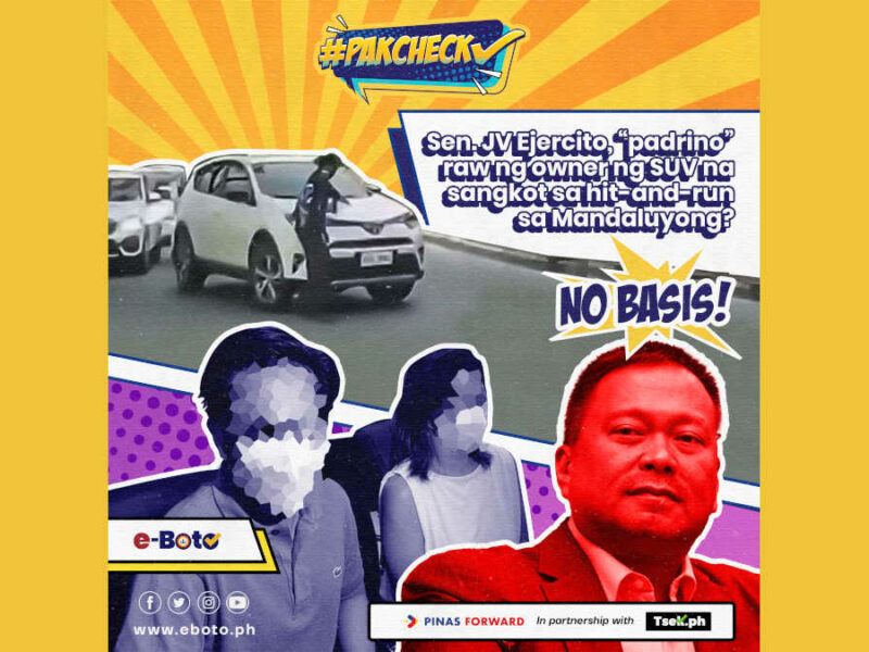 Sen. JV Ejercito, “padrino” raw ng owner ng SUV na sangkot sa hit-and-run sa Mandaluyong?