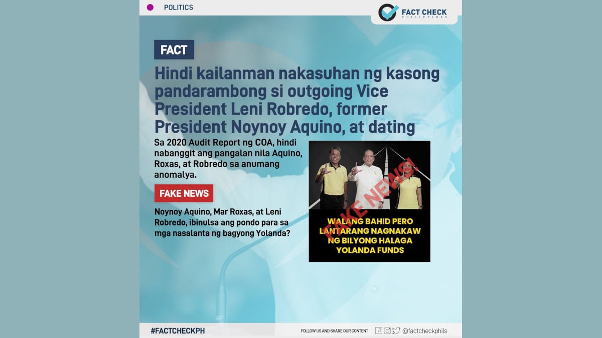 Noynoy Aquino, Mar Roxas at Leni Robredo, ibinulsa ang pondo para sa mga nasalanta ng bagyong Yolanda?