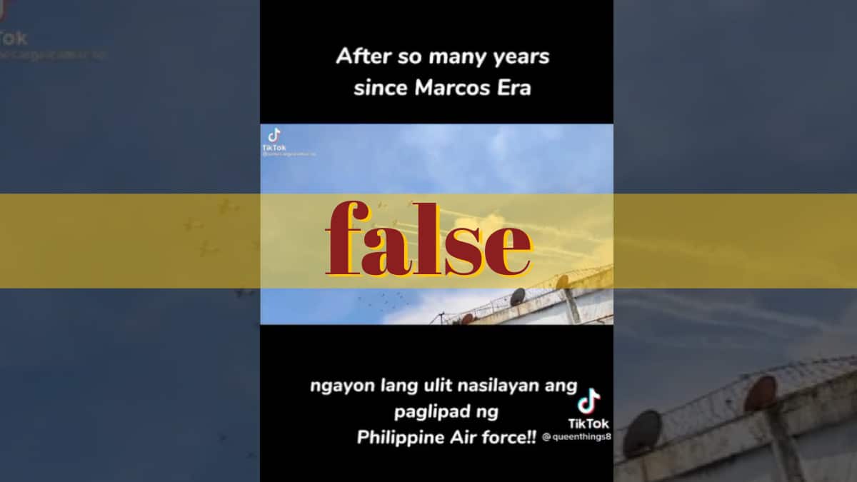 Video falsely claims Air Force has not visibly flown in 36 years