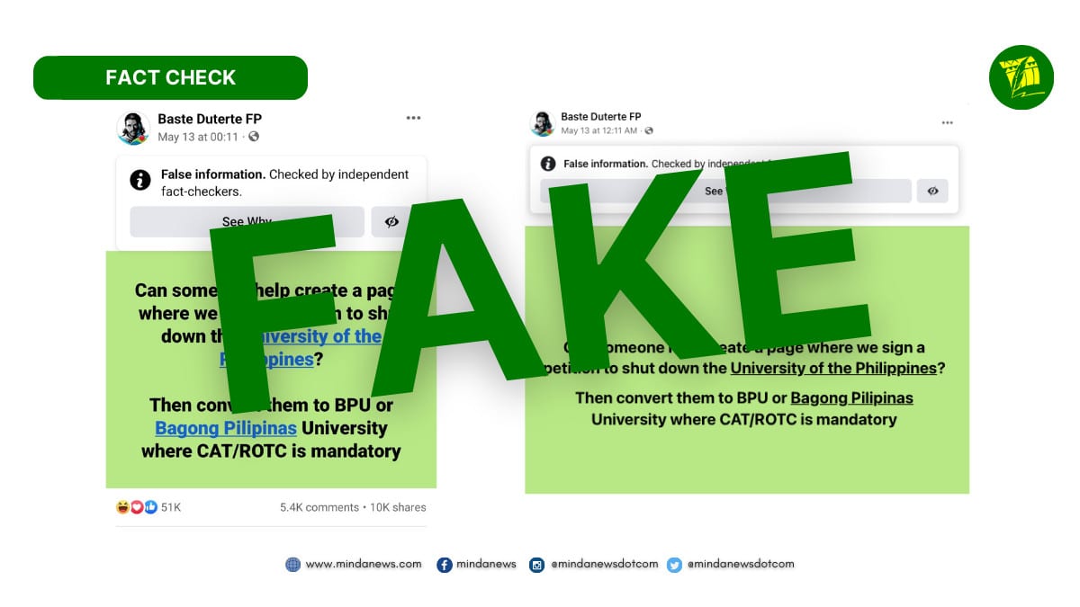 mindanews-no-call-from-baste-duterte-to-rename-university-of-the-philippines-to-bagong-pilipinas-university