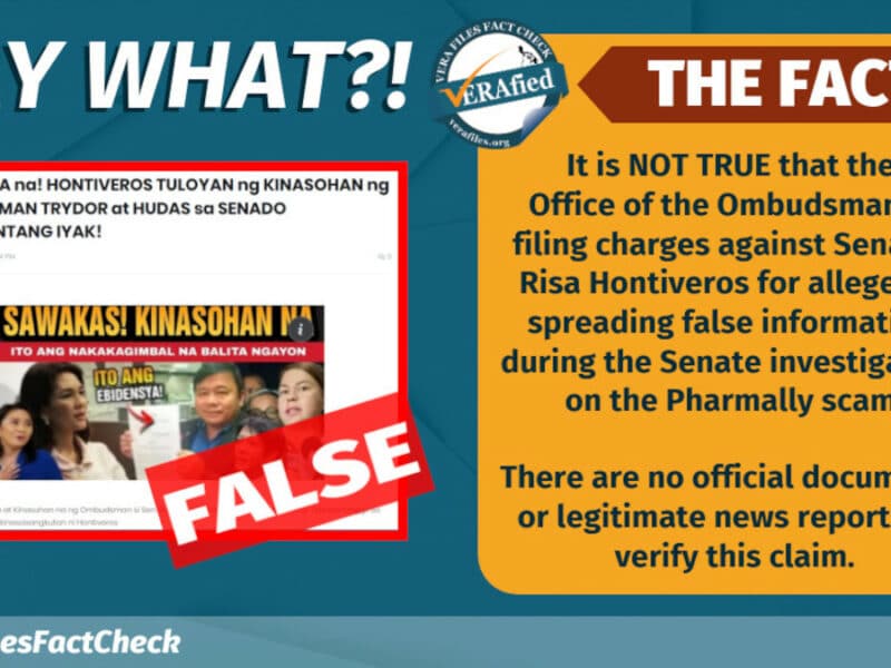 Ombudsman NOT filing charges vs Hontiveros