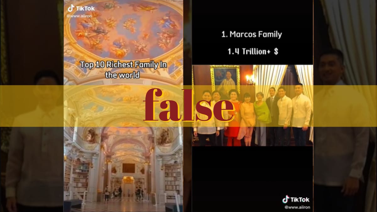 Video falsely claims Marcoses richest family in the world